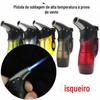 Nova máscara de estrela de prata para homem inflável à prova de vento isqueiro de chama azul reto pistola de spray moxabustão/bastão de moxa acendedor especial trabalhador