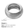 Anillo Ancho Curvo Liso Minimalista Estilo Retro Transfronterizo Europeo y Americano Acero Inoxidable Chapado en Oro de 18K Joyería de Anillo Sencillo para el Día a Día
