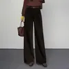 Elegantes Pantalones de Traje de Pierna Ancha para Mujer, Estilo para Ir al Trabajo, Nueva Colección Otoño 2026, Simples, Modernos, Casuales, Pantalones Rectos Holgados