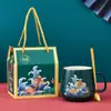 Set de Regalo Empresarial, Taza de Café, Taza, Recuerdo, Pequeño Regalo Práctico, Taza Térmica Constante, Taza de Carpa Koi