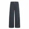 Calça Reta Solta Rasgada Estilo Streetwear Americano Estilo Vibe Masculina Design Personalizado Bolsos Cargo Casual Calça Longa