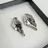 Pendientes de Flor de Iris con Bloques de Color y Goteo de Aceite de Diseño Exclusivo, Pendientes Tridimensionales de Lujo Ligero de Gama Alta, Pendientes Modernos y Elegantes