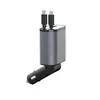 Cargador de coche 4 en 1 transfronterizo, 120W, para carga súper rápida de teléfonos móviles, con adaptador para encendedor de cigarrillos, universal