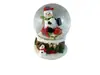 Resina Muñeco de Nieve Navideño Anciano Bola de Cristal de Nieve Caja de Música Bola de Agua Manualidades Decoración Navideña Adorno Regalo