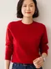 26 Estilos Nuevos de Suéteres de Color Sólido para Mujer, Suéteres de Cachemira con Cuello Redondo, Pulóveres Sueltos y de Moda, Suéteres de Cachemira Tejidos de Manga Larga
