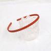 Diadema con trenzado tejido para mujer, color Morandi, textura esmerilada, estilo universitario, elegante y dulce, con hebilla para la cabeza, tarjeta para el cabello
