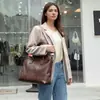 Bolso de Mano de Cuero Genuino de Moda para Hombres, Bolso de Hombro de Gran Capacidad Estilo Coreano Moderno, Bolso Cruzado Simple para Viajes Diarios de Piel de Vaca de Primera Capa para Mujeres