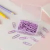 Fábrica Vende Clips para Papel de Plástico de Colores, Clips para Papel Niquelados Plateados, Marcapáginas Decorativos, Clips para Papel de Oficina
