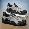 Sapatos Masculinos Dad Primavera e Outono Malha Respirável Sapatos de Caminhada Masculinos Antiderrapantes Resistentes ao Desgaste Sapatos de Caminhada ao Ar Livre Sapatos Esportivos Casuais