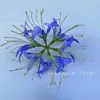 Cabezas de Flores de Lirio Araña Artificiales, Cabezas de Flores de Lirio de Lluvia, Caja de Regalo Decorativa de Flor de Mandala, Cabezas de Flores de Seda para Decoración de Estilo Tradicional