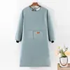 Nuevo delantal de moda de manga larga para mujer, impermeable y a prueba de aceite, mono de cocina para el hogar, ropa de trabajo para comedor, cintura de adulto