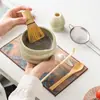Tazón de matcha de cerámica transfronterizo con pico, batidor de té estilo japonés, cepillo de matcha de bambú, juego de ceremonia de té de la dinastía Song, juego de 100 piezas en una caja