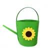 Contenedor de Almacenamiento Creativo de Fieltro con Forma de Tetera Cesta de Almacenamiento Gruesa de Fieltro Contenedor de Almacenamiento de Juguetes Infantiles Girasol
