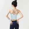Top de yoga feminino de alta elasticidade com toque natural, decote quadrado, alças finas, sutiã esportivo longo, respirável, adequado para fitness e corrida