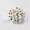 Diadema de Nylon Jacquard Nueva Europea y Americana para Bebé Pañuelo para la Cabeza de Niños Elástico con Flor Linda Accesorios Finos y Cómodos para el Cabello de Bebé