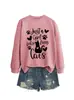 Solo una Chica que Ama Amazon Ebay Estación Independiente Sudaderas Casuales e Interesantes para Mujer Otoño e Invierno