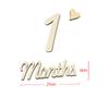 Letreros Digitales de Madera del Fabricante, Letreros Mensuales de Madera Engrosada, Decoraciones de Fotografía para Cumpleaños de Bebé de Mes Completo y 100 Días
