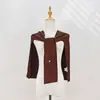 Chal de punto de color liso para mujer, mezcla de seda y lana, capa grande en forma de T para primavera y otoño, para habitaciones con aire acondicionado, chal pequeño gris claro