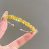 Pulsera con Hebilla de Letra de Circonita, Pulsera Personalizada y Exquisita, Lujo Accesible, Gama Alta, Sencilla, Moderna y Versátil Joyería de Mano para Mujer