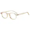 Nuevo Armazón de Gafas Poligonal Personalidad Femenina Estilo Universitario Armazón de Gafas Anti-Luz Azul Moda Retro Para Viajar Lentes Transparentes Moderno