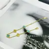 Pulsera para Mujer, Mini Láser de Alto Gama Oro Joyería de Moda, Estilo Popular en Línea, Venta Directa Exquisita, Pulsera de Lujo Ligero