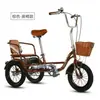 Triciclo Bicicleta Europeo Nuevo Humano Transfronterizo para Adultos de Mediana Edad y Mayores Bicicleta Pequeña Ligera de Ocio