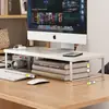 Soporte elevador para computadora de escritorio, soporte elevador para monitor, estante de almacenamiento para escritorio de oficina, base de soporte, estante elevado