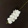 9 Cabeças de Flores Artificiais Phalaenopsis 3D para Arranjo de Cena, Decoração de Hotel para Casamento, Arte Floral, Flores Artificiais para Decoração de Casa