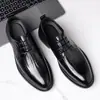 Zapatos de Cuero para Hombre, Estilo Nuevo, Formal de Negocios, Casual, Transpirables, Resistentes al Desgaste, Estilo Británico y Coreano para Hombre, Zapatos de Novio para Boda, Dropshipping