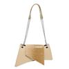 2024 Verão Novo Estilo Ocidental Simples Bolsa de Ombro Casual Commuter Crossbody Bolsa Feminina Moda Commuter Corrente Pequena Bolsa Quadrada
