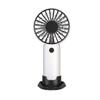 Ventilador de mão pequeno com carregamento USB novo transfronteiriço, ao ar livre, 3 ventos, suporte para celular de mesa, presente, LOGOTIPO