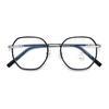 Gafas Doradas Pegamento Polygonal con Brillo Lateral Estilo K para Mujeres Míopes Se Pueden Equipar con Monturas de Prescripción para un Look Adelgazante Sin Maquillaje 2203