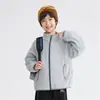 Hogar de Hai Ma 2026 Otoño Nueva Ropa Infantil Niños Ropa de Otoño Color Sólido Chaqueta de Polar Cardigan con Cremallera Niños