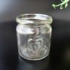 Copo de pudim de vidro com coração duplo e tampa 100 ml Copo de iogurte de vidro sem chumbo Novo copo de pudim Garrafa de vidro Xuzhou