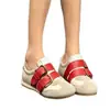 Sapatos casuais versáteis de outono com sola grossa e fivelas duplas, tênis de treino femininos estilo esportivo 2026 em tecido verde e marrom