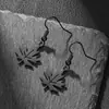 Pendientes Transfronterizos Europeos y Americanos Nuevos de Acción de Gracias Otoño Hoja de Arce Pastel de Calabaza Piña Acero Inoxidable Moda Pendientes Colgantes