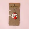 Pingente de Chaveiro Fofo Embalagem de Cartão de Papel Chaveiro de Desenho Animado Chaveiro de Casal em PVC Presente Pequeno para Eventos