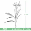 Folhas Prateadas Simuladas Acessórios de Plantas Prateados Folhas Falsas Prateadas Simuladas Acessórios para Arranjo de Flores Acessórios de Folhas de Samambaia Prateada