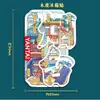Imán para Refrigerador de Yantai Artesanía de Madera y Epoxi Producto Cultural y Creativo Imán para Refrigerador de Zona Escénica Souvenir Turístico Ciudad de la Marea Nacional