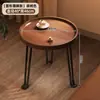 Mesa de centro sala de estar hogar plegable mesa pequeña mesa auxiliar de sofá mesa de esquina mesa de té de balcón mesa redonda pequeña portátil mesa de puesto