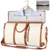 Bolsa de mão dobrável feminina de grande capacidade, bolsa para terno, bolsa de viagem, bolsa de armazenamento multifuncional, bagagem, bolsa para roupas