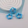 Colgante Acrílico de Estrella de Cinco Puntas Hueca de Color Sólido Colorido Materiales de Decoración con Cuentas para Manualidades Accesorios Venta al por Mayor