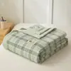 Colcha de Verano de Algodón Puro Lavable, Colcha para Aire Acondicionado, Colcha Refrescante de Verano, Colcha de Verano de Algodón Puro, Colcha Fina de Verano Lavable a Máquina