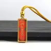 Tangka de Acero Titanio Pintado a Mano con Arena Mineral Estilo Xizang con Arena Mineral Tesoro Amarillo y Pequeño Thangka de Tara Verde Colgante Amuleto de Buda Portátil
