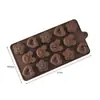 Molde de Silicona para Chocolate de Dibujos Animados Multiestilo Transfronterizo con Números y Letras Molde para Hornear DIY Molde para Fudge Cubitos de Hielo