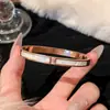 Acero de titanio no se decolora estrella bebé hombrecito pulsera de cintura para mujer alta calidad sensación anillo liso pulsera nicho lujo ligero estilo ins