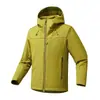 Ropa de Trabajo Empresarial Puede Añadir Logo Sudadera con Capucha Unisex Softshell Ligera Cortavientos Repelente al Agua Ropa de Equipo