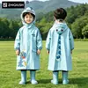 Impermeables para niños, impermeables impermeables de cuerpo completo para niños y niñas, adecuados para niñas de preescolar y estudiantes de primaria, diseñados para uso escolar, ponchos de lluvia para niños