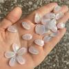 50 peças de pétalas de vidro 9 * 15mm Pequeno Kapok DIY Antigo Hairpin Jade Hairpin Flor Jóias Acessórios Material