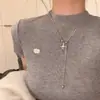 Cadena de Suéter con Colgante de Planeta Perla Saturno y Borla para Mujer Otoño e Invierno, Cadena Larga Única de Alto Nivel para Suéter